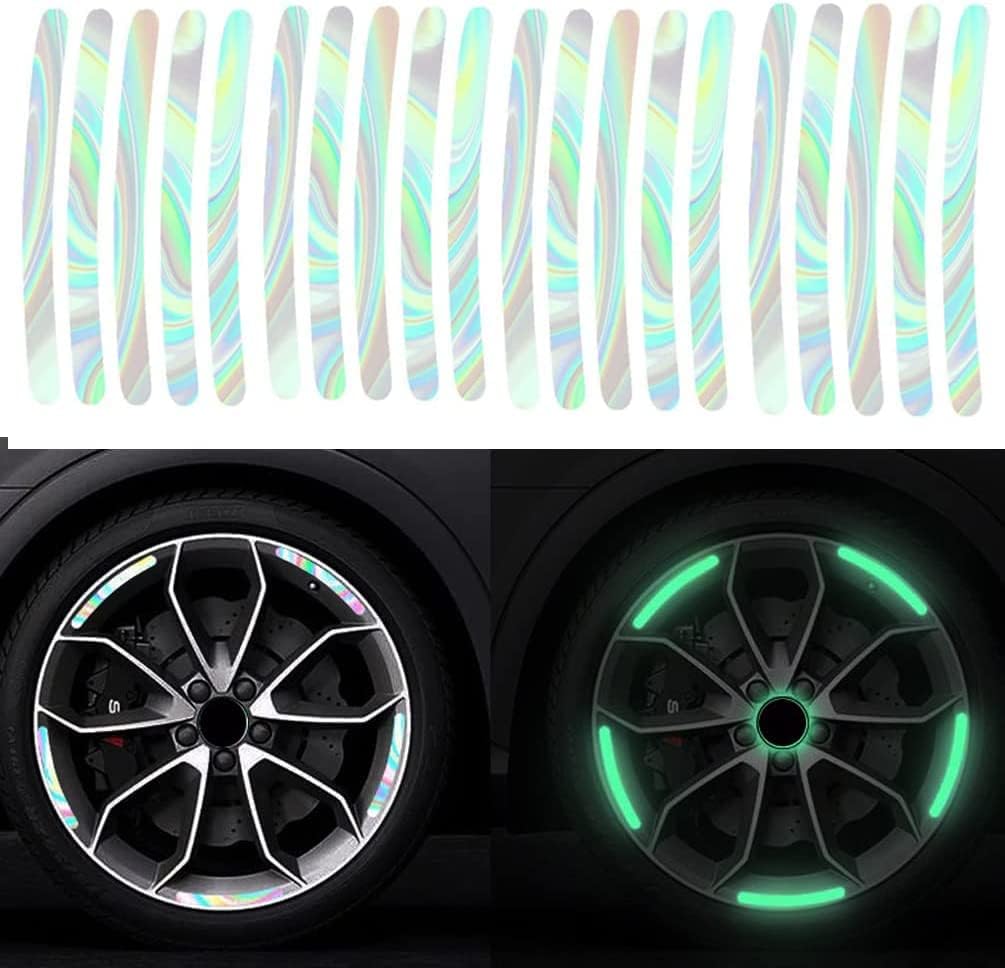 Luminous Wheel Rim Stickers 20pcs for Cars