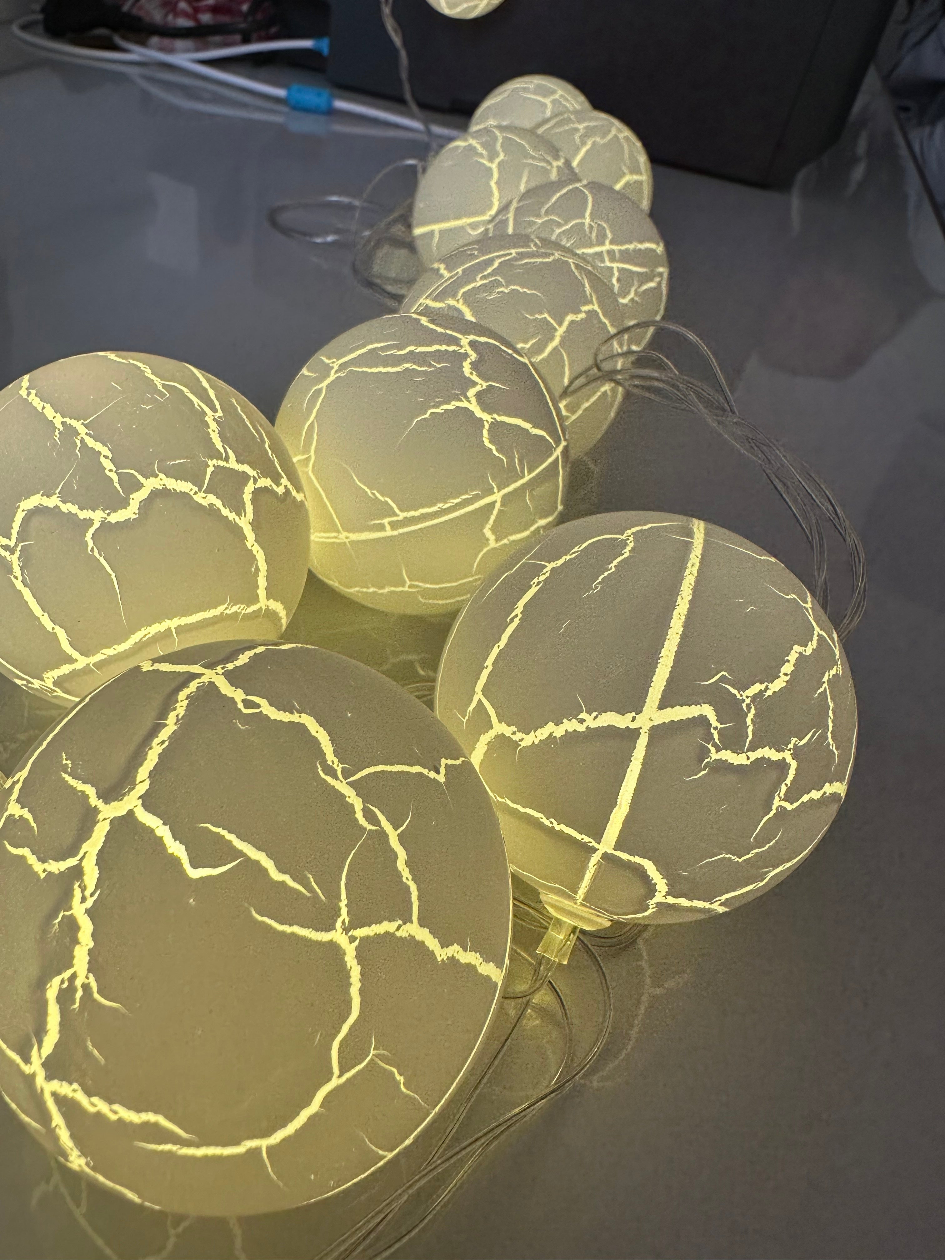 Glowing Elegance 3m Cotton Ball Lights 10 Warm White LEDs