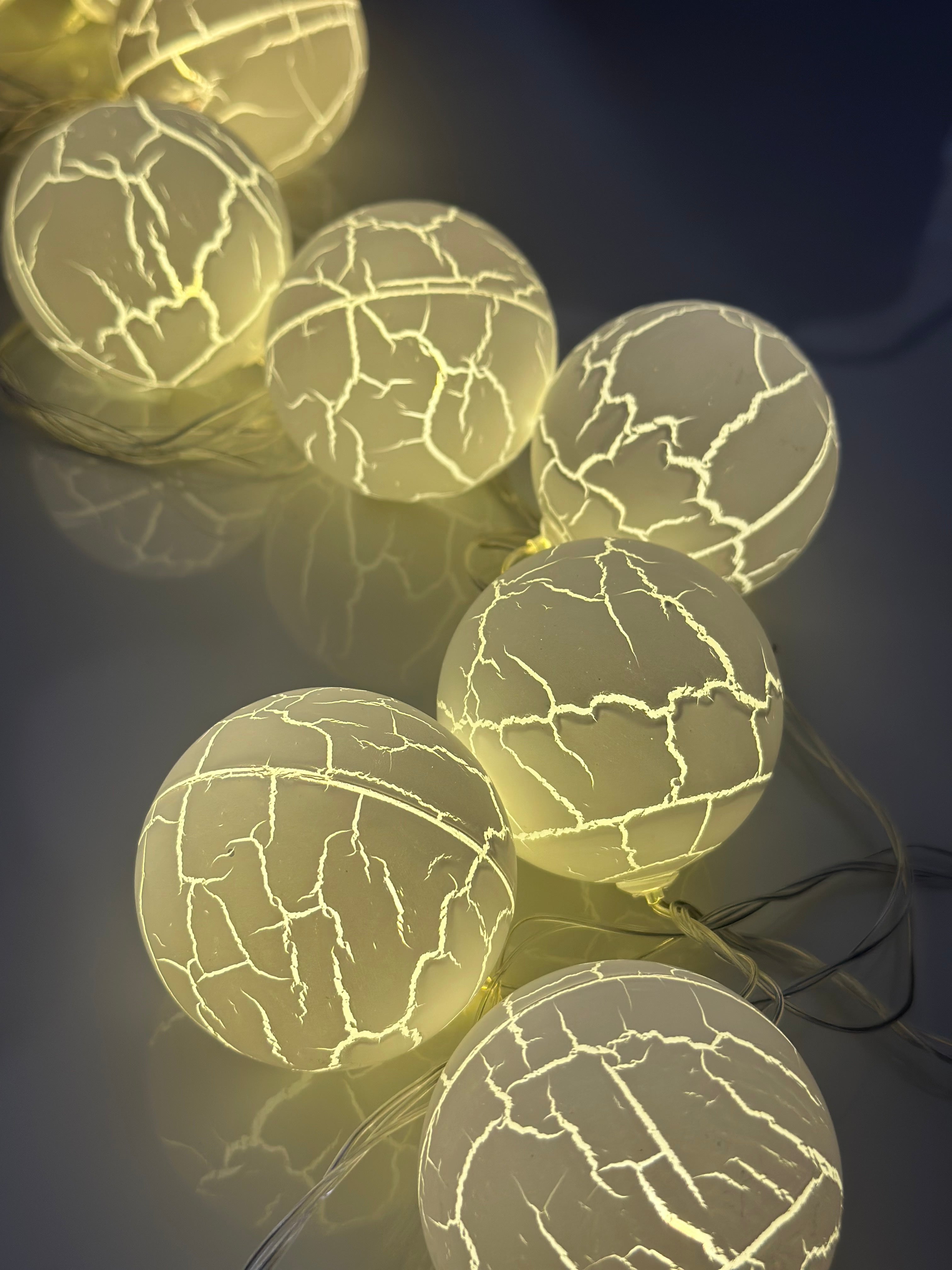 Glowing Elegance 3m Cotton Ball Lights 10 Warm White LEDs