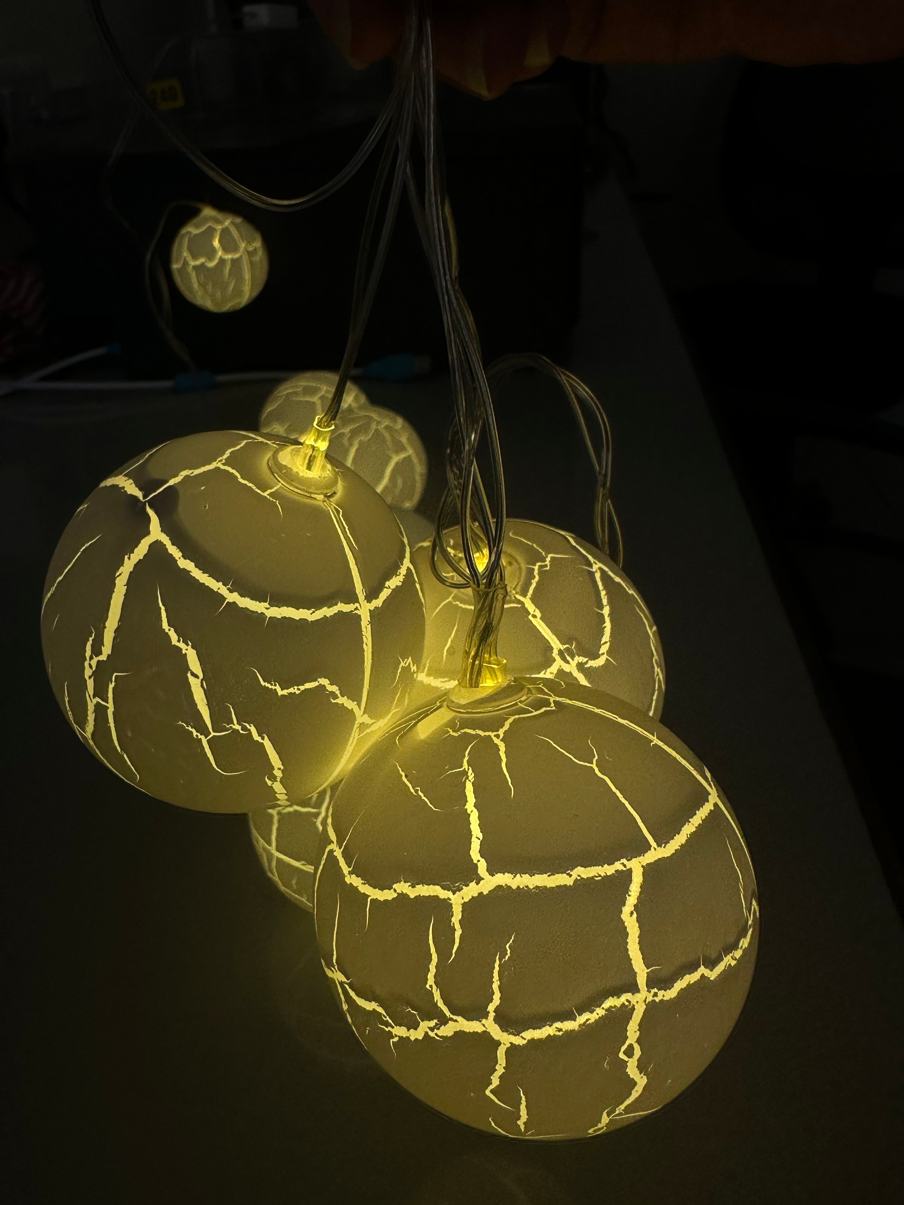Glowing Elegance 3m Cotton Ball Lights 10 Warm White LEDs
