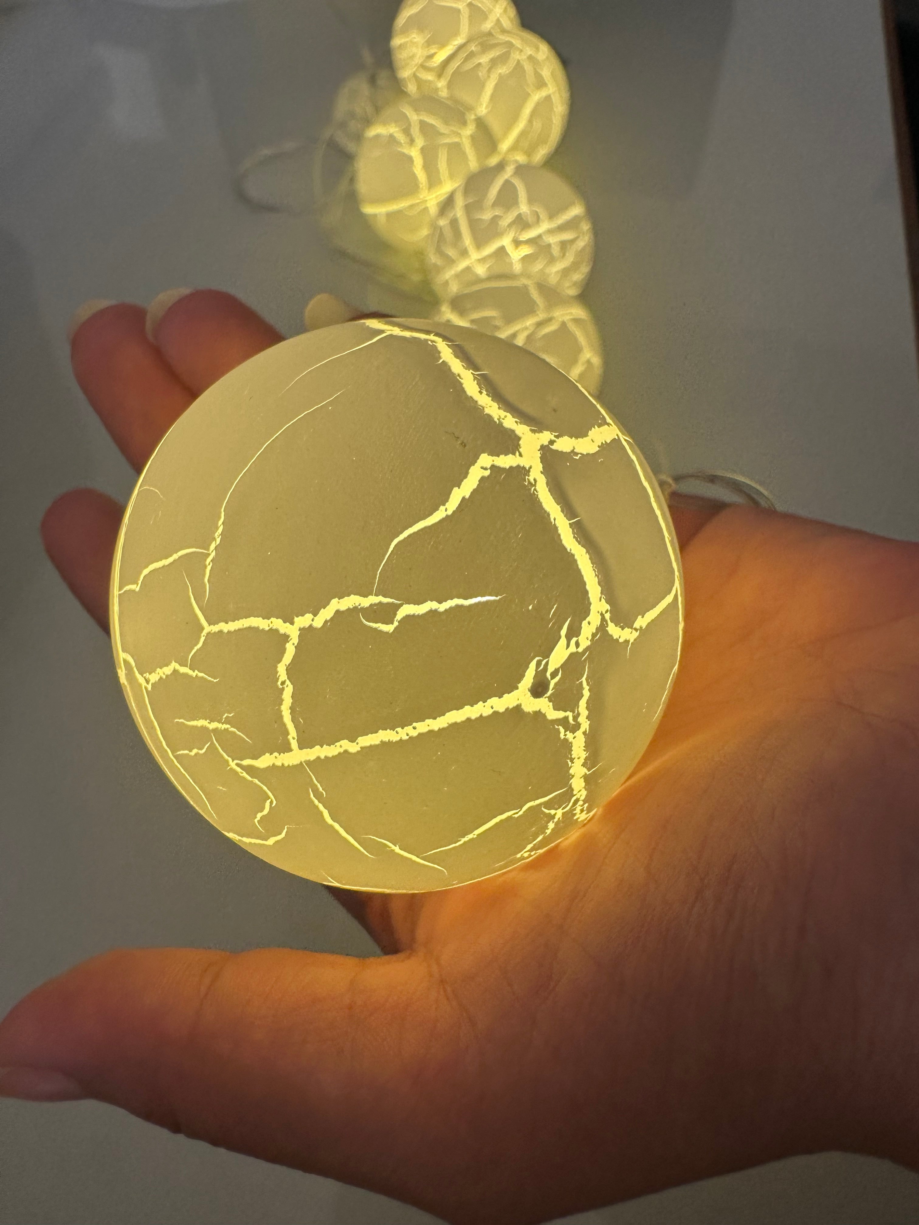Glowing Elegance 3m Cotton Ball Lights 10 Warm White LEDs