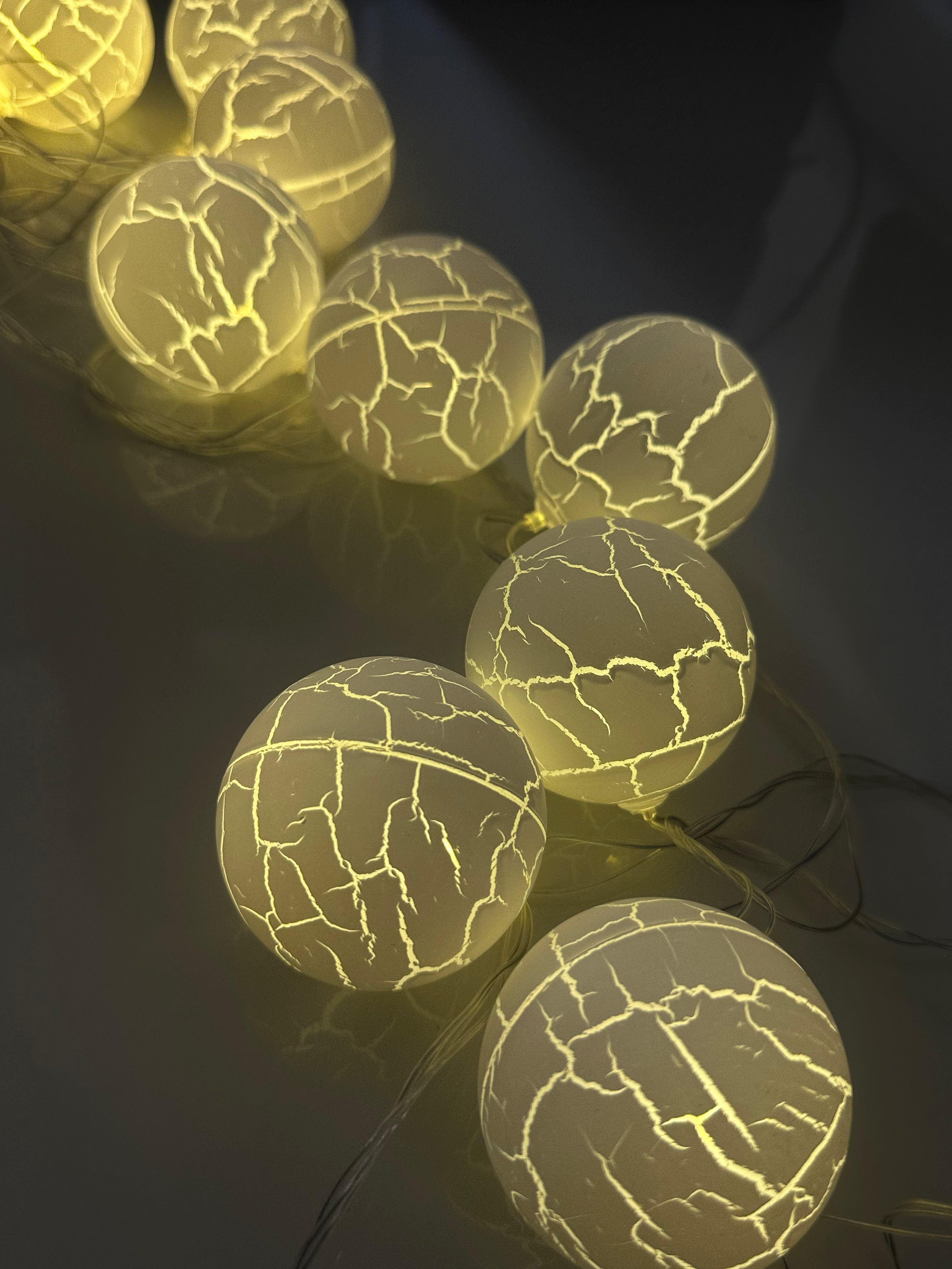 Glowing Elegance 3m Cotton Ball Lights 10 Warm White LEDs