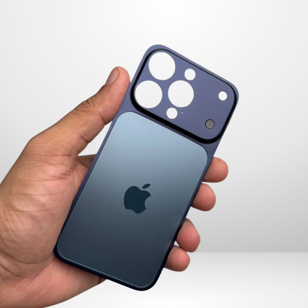 Converter Aluminum Back Plate | Skin Peel & Stick | Upgrade Kit for iPhone 13/14/15/16 Series