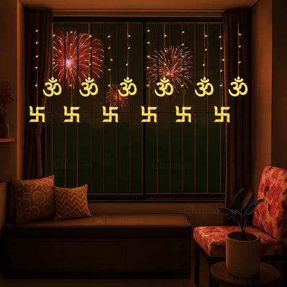 12 Bulb Sathiya Om LED Glow Lights