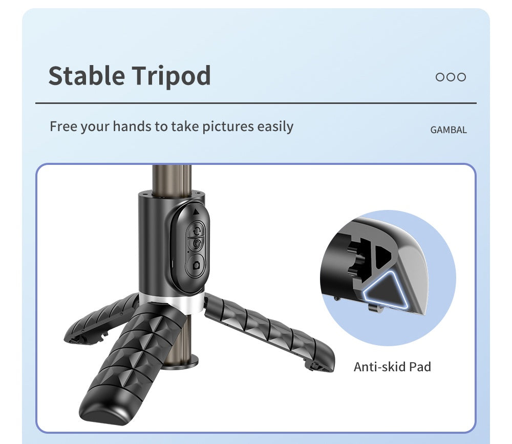 Gimbal Q18 Stabilizer Desktop Following The Shooting Mode Smartphone Selfie Stick Tripod with Fill Light for Android iOS