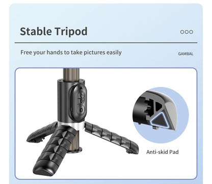 Gimbal Q18 Stabilizer Desktop Following The Shooting Mode Smartphone Selfie Stick Tripod with Fill Light for Android iOS