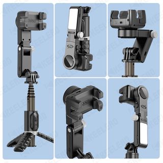 Gimbal Q18 Stabilizer Desktop Following The Shooting Mode Smartphone Selfie Stick Tripod with Fill Light for Android iOS