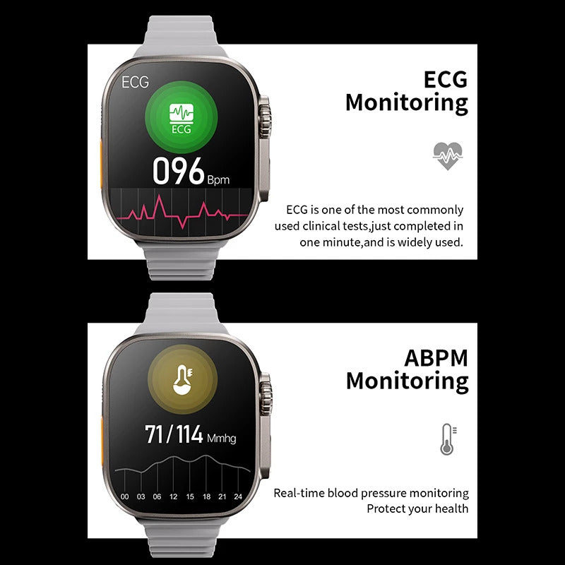 8Ultra Max Smartwatch | 45 mm | Dual Straps | With Scrolling And Wireless Charger