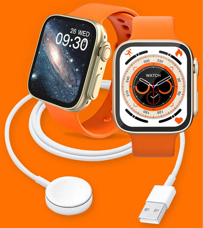8Ultra Max Smartwatch | 45 mm | Dual Straps | With Scrolling And Wireless Charger