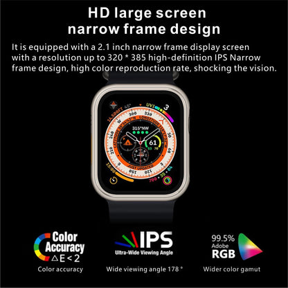 8Ultra Max Smartwatch | 45 mm | Dual Straps | With Scrolling And Wireless Charger