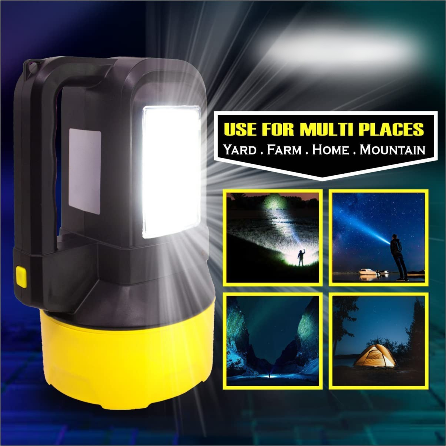 100W Rechargeable Searchlight Dual Beam 6 Hrs