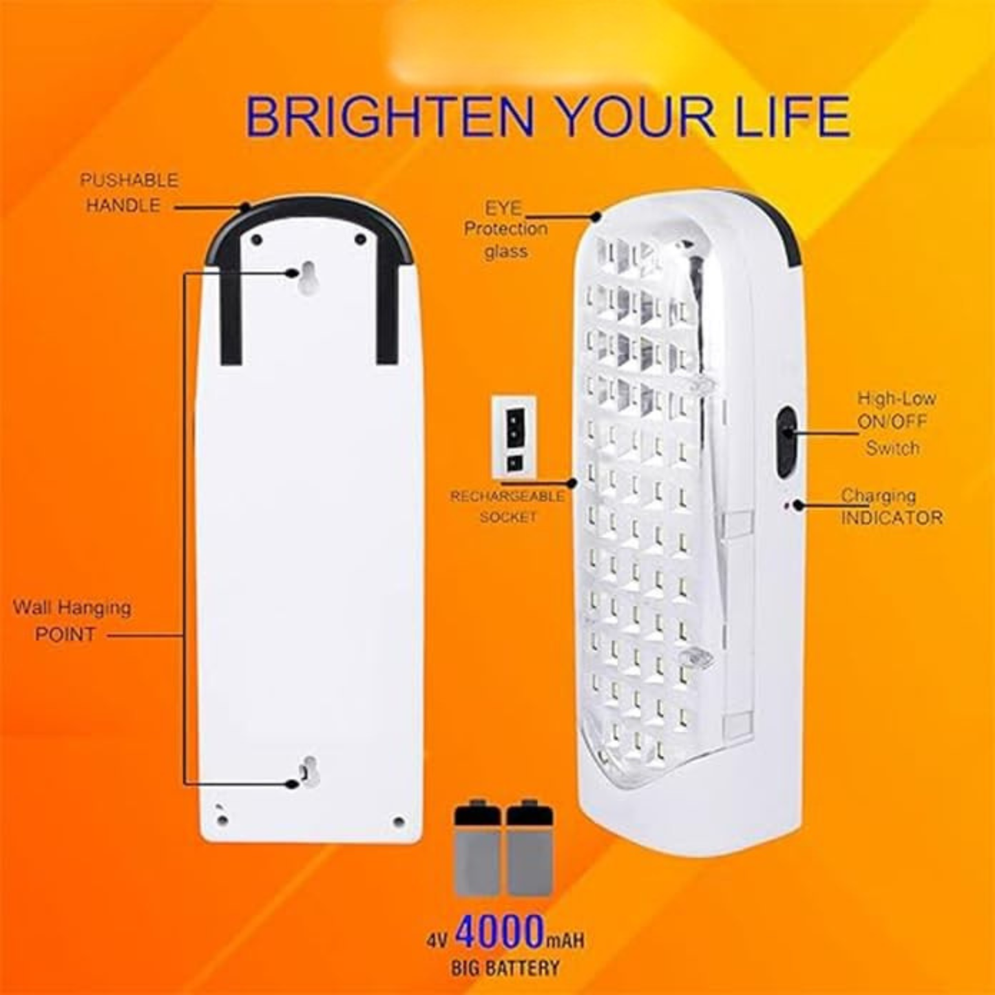 56 SMD Rechargeable Emergency Light 6 Hrs