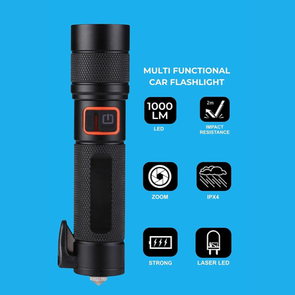 100W Type-C Tactical LED Flashlight