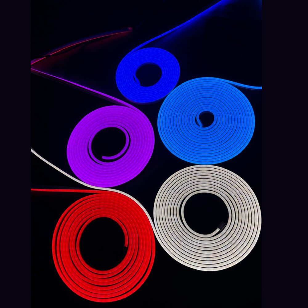 5m Neon LED Strip Light with SMPS & 3A Adapter