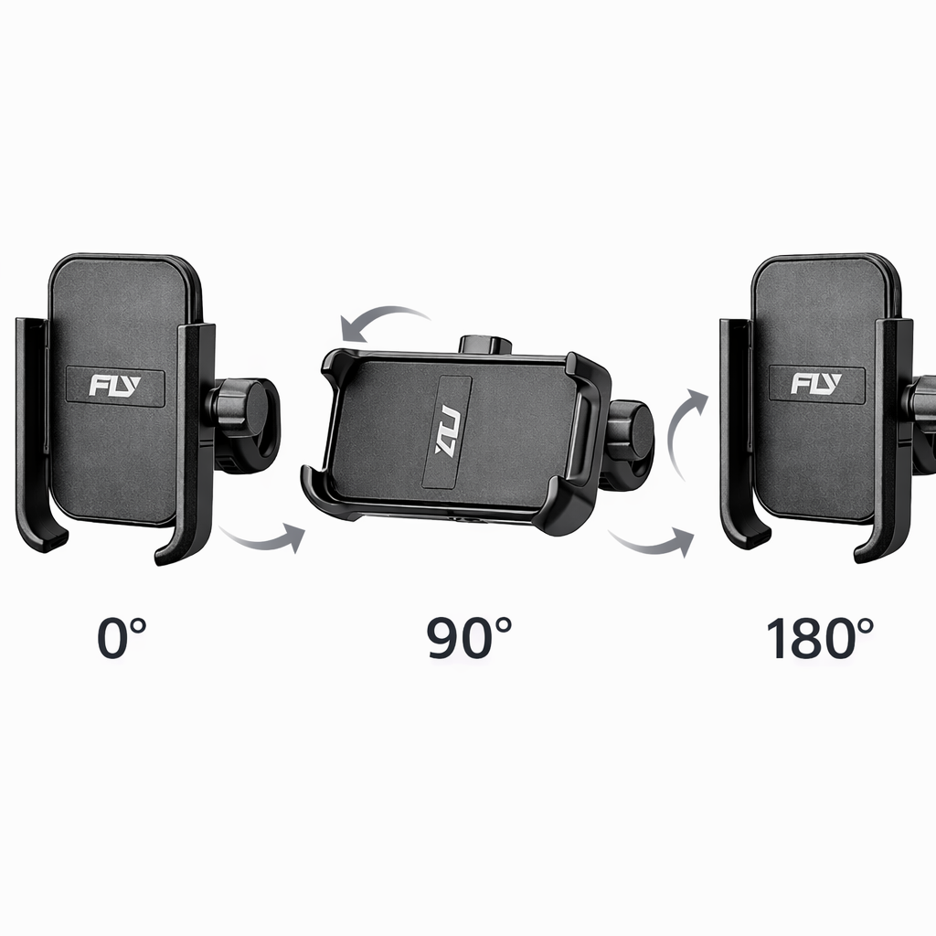 Metal Bike/scooty Phone Holder with 360° Rotation