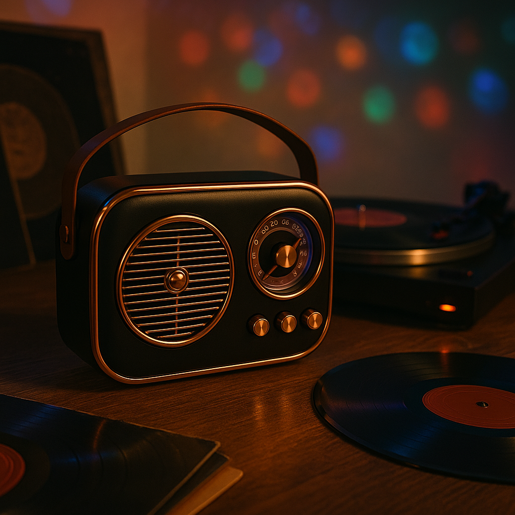 SonicOrb RetroWave 15W Bluetooth Speaker Deep Bass