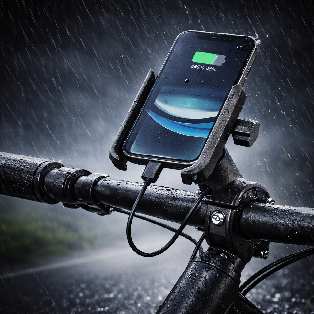 Metal Bike/scooty Phone Holder with 360° Rotation