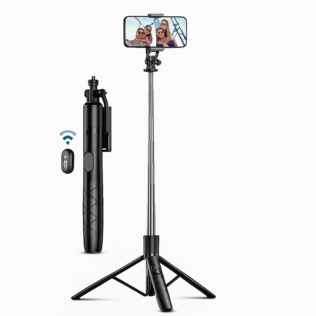Lightweight Selfie Stick Tripod Bluetooth Remote 360