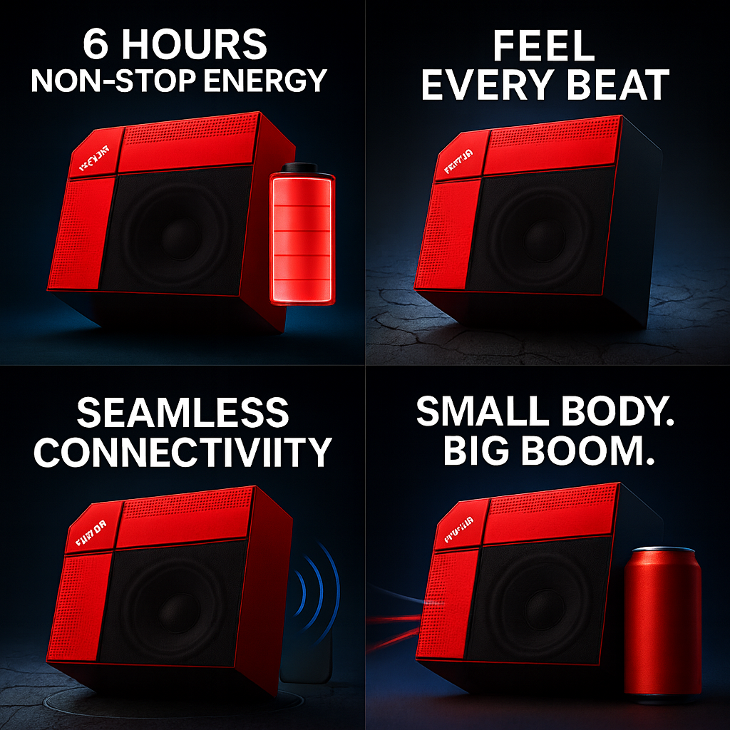 EchoNova Kohinoor Bluetooth Speaker Deep Bass