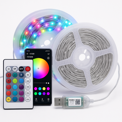 8m Waterproof LED Fairy Lights Music Sync