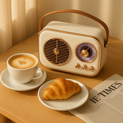 SonicOrb RetroWave 15W Bluetooth Speaker Deep Bass