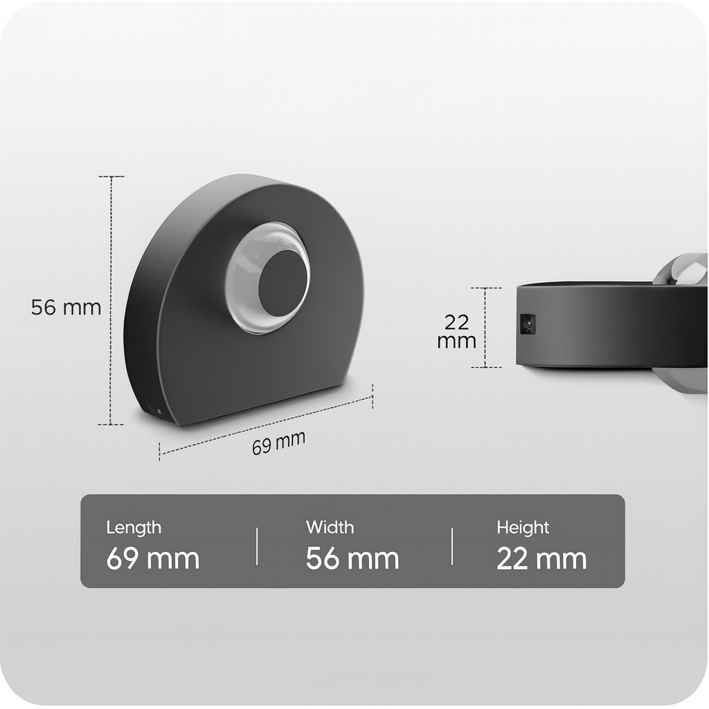 2W Warm White LED Wall Light – Modern 2-Way Decorative Glow