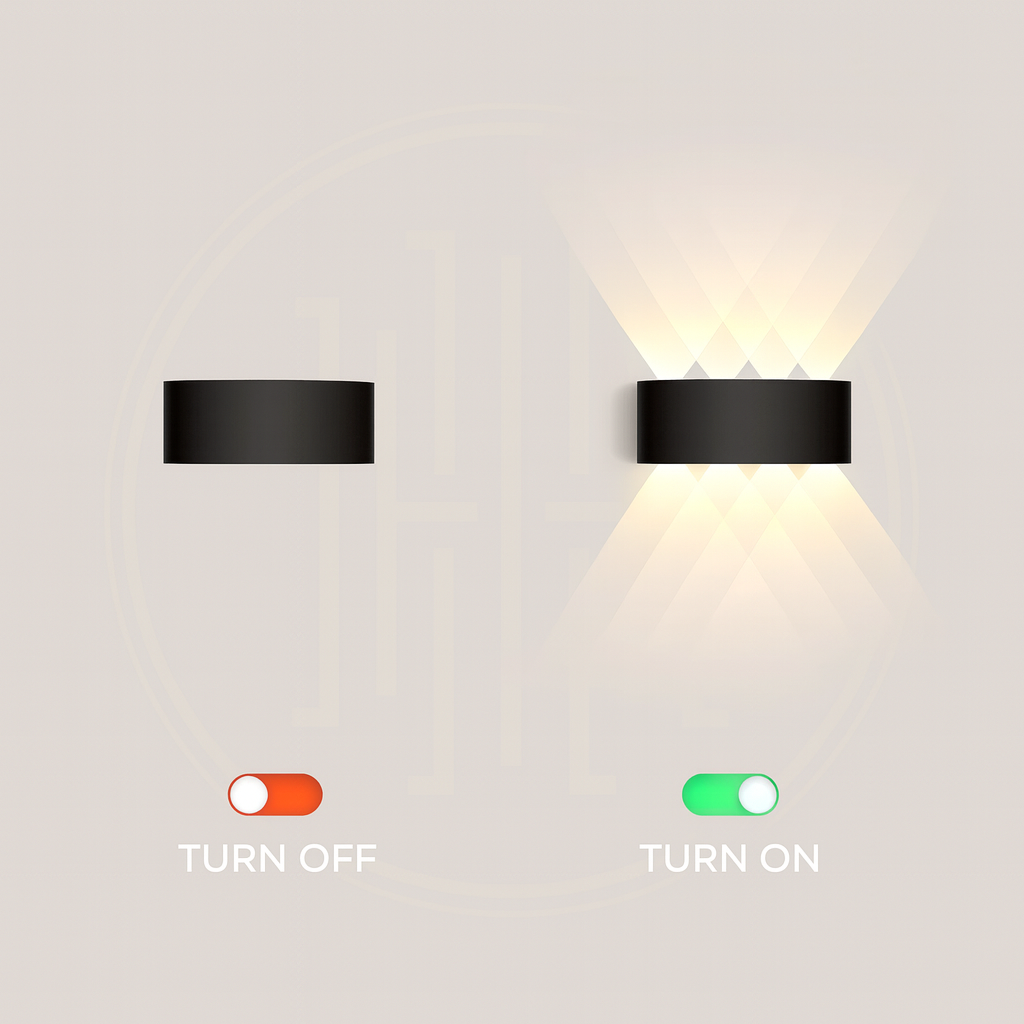 8W Modern Aluminium LED Wall Light – Warm White