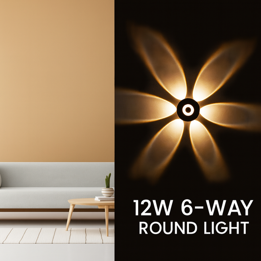 6-Way Warm White Elevation Wall Light – Architectural Outdoor Glow
