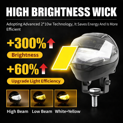 15W 2 LED Motorcycle Fog Light (Pack of 2)