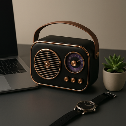 SonicOrb RetroWave 15W Bluetooth Speaker Deep Bass