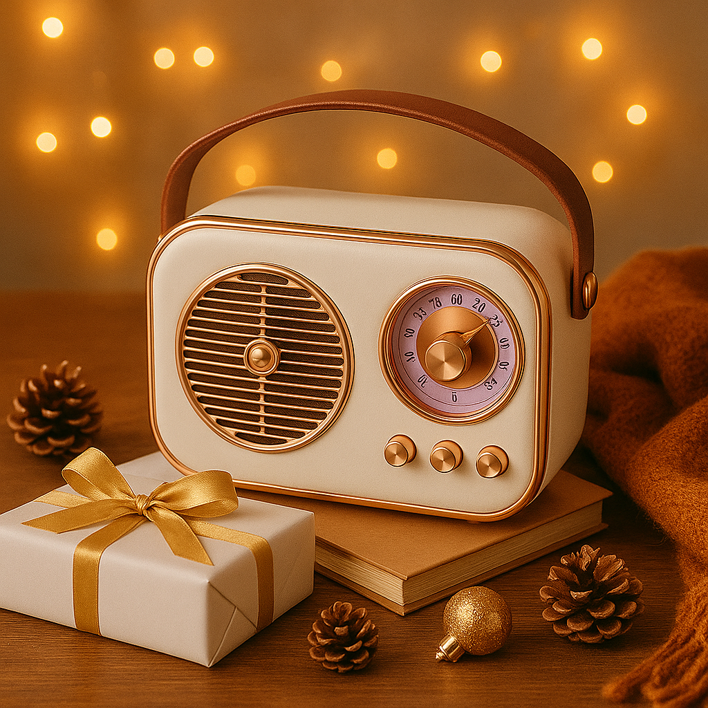 SonicOrb RetroWave 15W Bluetooth Speaker Deep Bass