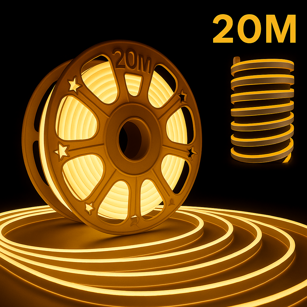 12MM THICK 220V SMD Warm Neon Rope Light