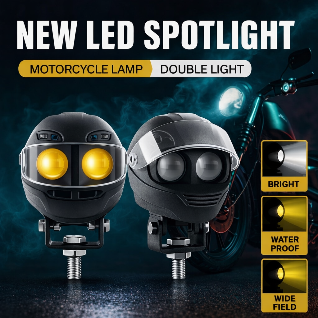 15W 2 LED Motorcycle Fog Light (Pack of 2)