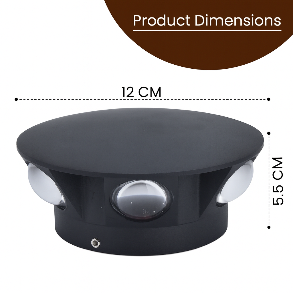 6-Way Warm White Elevation Wall Light – Architectural Outdoor Glow