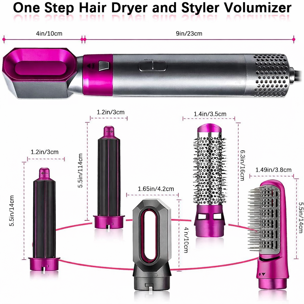 5-in-1 Hair Dryer Air Brush Styler