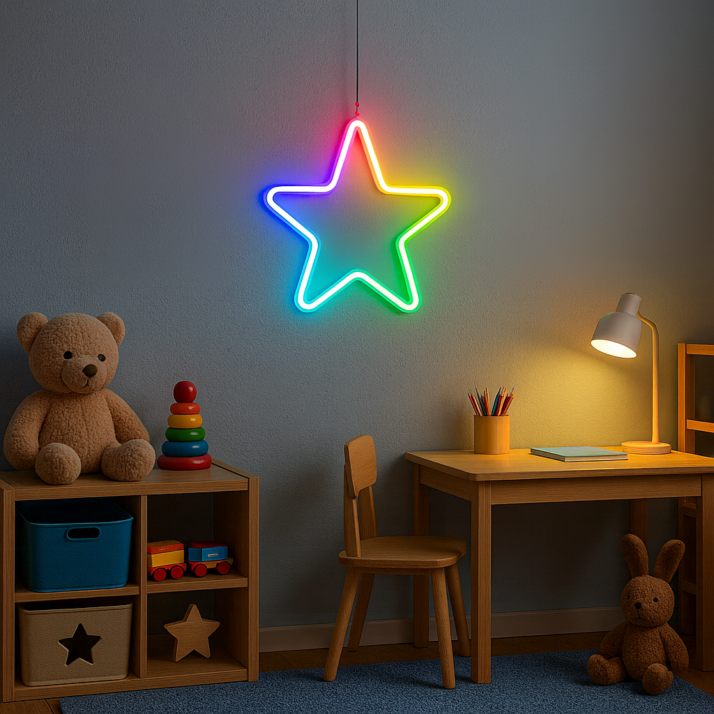 Multicolour Neon Star LED Light
