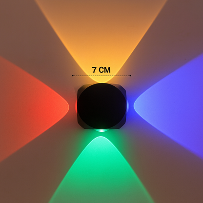 4-Way RGB LED Wall Light – Decorative Accent Lighting