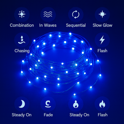 100-LED Multicolor Christmas Fairy Lights