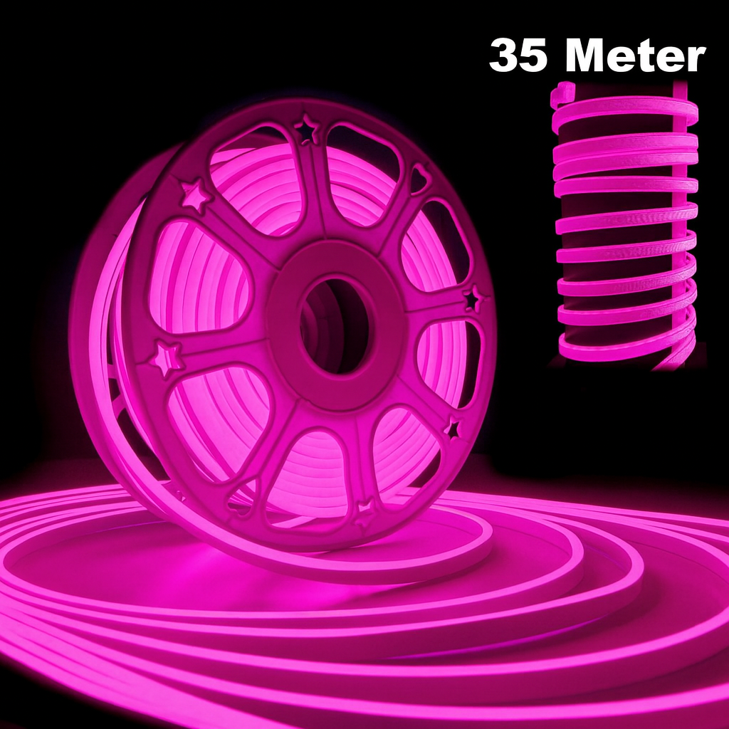12MM THICK 220V SMD Pink Neon Rope Light