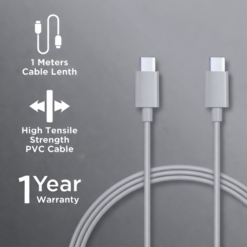 USB (Type-C) to USB (Type-C) Charging  Cable