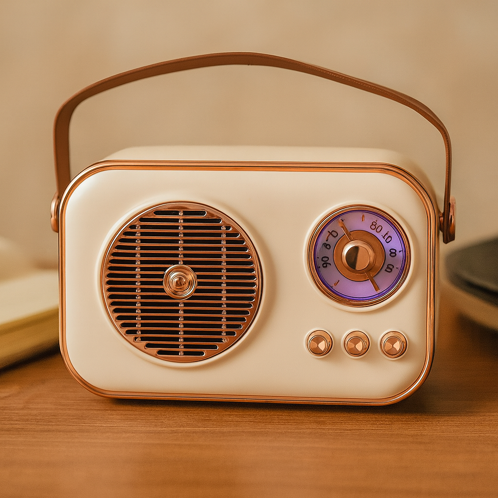 SonicOrb RetroWave 15W Bluetooth Speaker Deep Bass