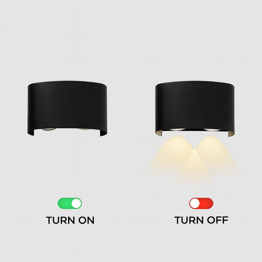 4W Warm White LED Up-Down Wall Sconce