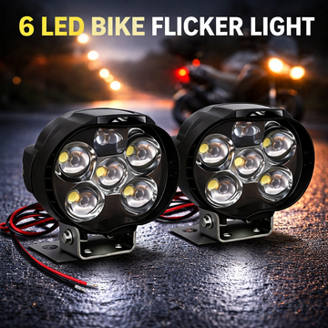 12W 6-LED Bike Flicker Light (Pack of 2)