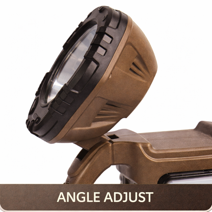 Solar Rechargeable LED + COB Lightweight Torch Light