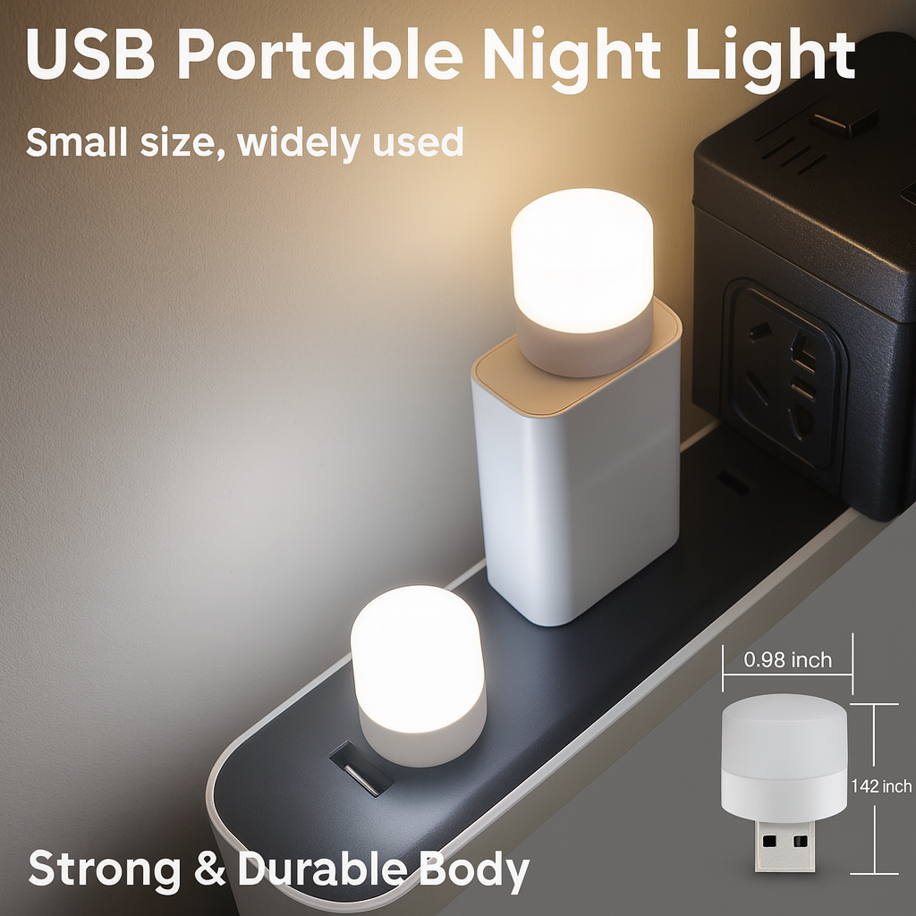 Mini USB Night Light 1W- Pack of 3