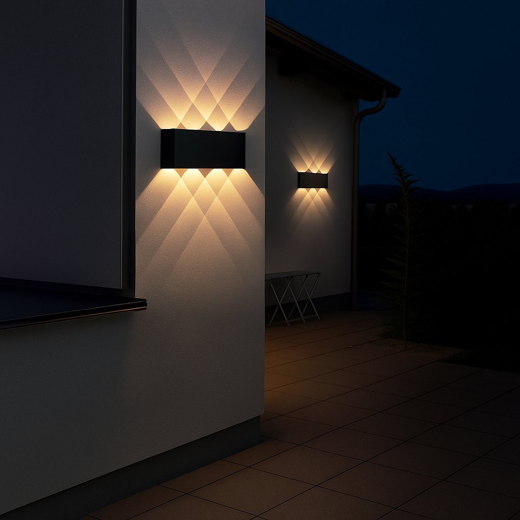 8W Modern Aluminium LED Wall Light – Warm White