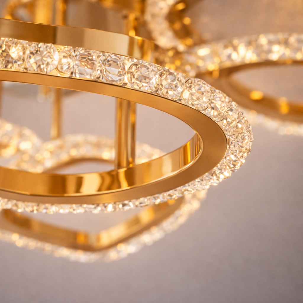 Leaf Ring LED Jhumar — 500mm (20 Inch)