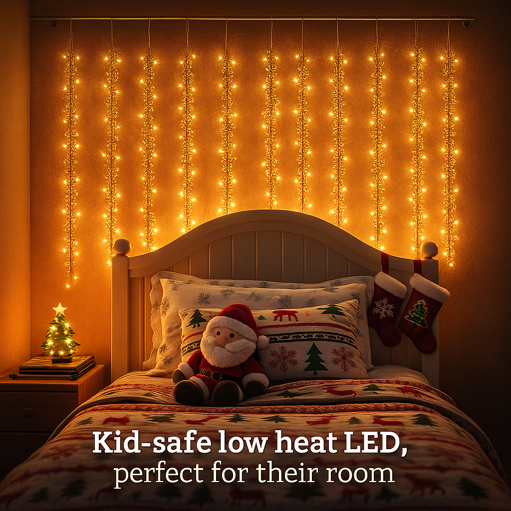 Sparkling Curtain LED String Lights