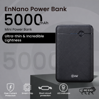 Power Bank 5000mAh with Micro USB Cable