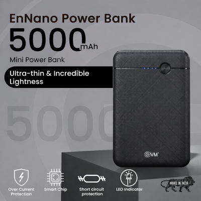 Power Bank 5000mAh with Micro USB Cable